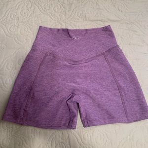 S Bombshell Purple Scrunch Booty Shorts